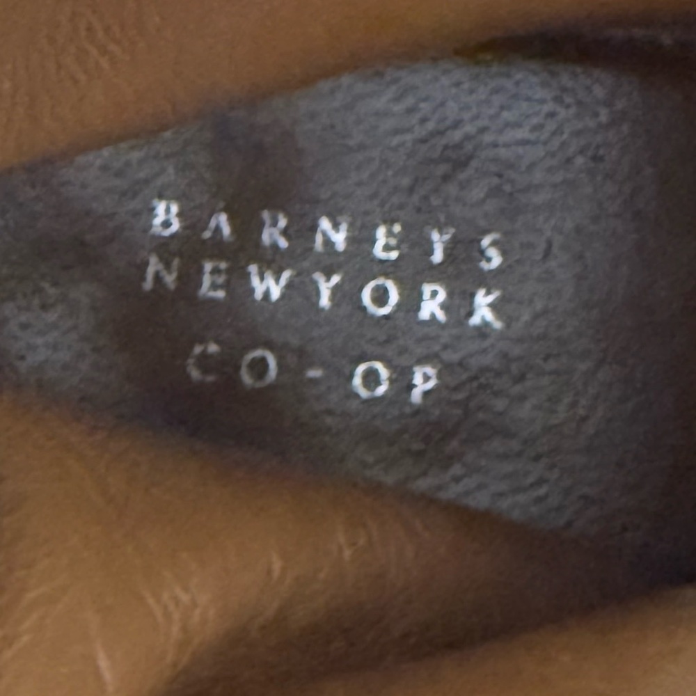 Barneys New York Leather Corset Lace Back Ankle Boots Size 7-7.5 - Picture 9 of 9